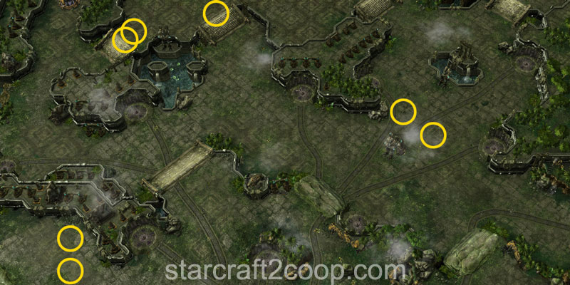 Harass Wave Spawn Positions for Bot Wave 4